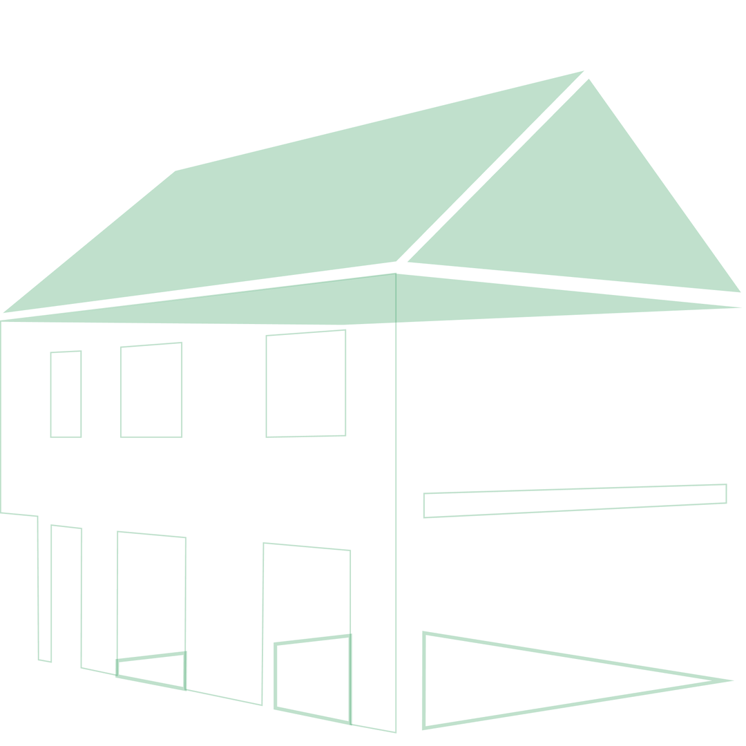 Illustration d'une maison avec mise en avant des combles